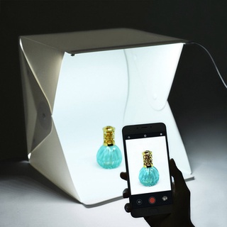 ✣✓22*24*23CM folding portable LED mini studio soft box LED small simple still life table