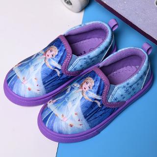 ✿SOYO✿ New Children's Canvas Shoes Frozen Elsa One Legged Girls' Lovely Princess Flat Sneaker
