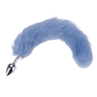 Adult Sex Toy Metal Backyard Inserter Anal Butt Plug With Faux Fox Tail S