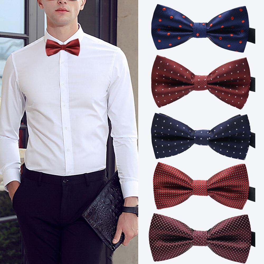 Men Elegant Adjustable Bow Tie Tuxedo Neckwear Party Bowtie Clothes Decor