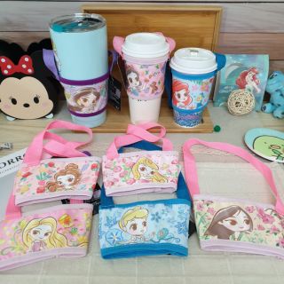 Disney Can Be Inserted With Straw Drink Bags Devil Felt Adjustable Cup Case Belle Korean
