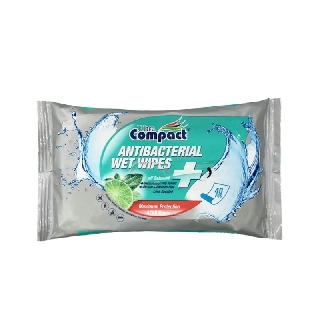 Ultra Compact Antibacterial Wet Wipes 40'S - Beauty Language