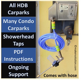 🇸🇬8m HDB MSCP Carpark Bike Car Wash Gardening Bathroom Bidet Reinforced Net Hose+Spray Gun Set with optional foam bottle