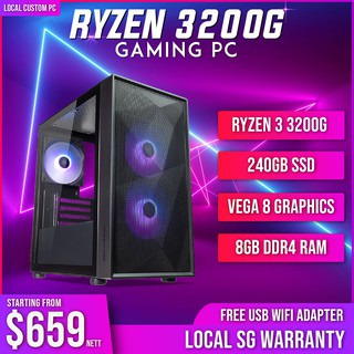 Gaming Computer - Ryzen 3200g Gaming PC