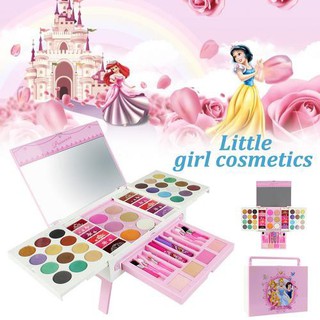 56pcs Kid Disney Cosmetic Case Beauty Kit Portable Make Up Box Set Toy Girl Gift