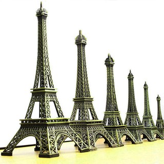 Bronze Paris Eiffel Tower Craft Art Statue Model Home Living Room Decor