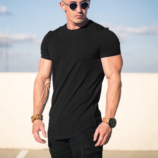Men Sports Casual Shirt Summer Stretch Comfortable Breathable Short-sleeved Tees