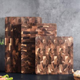 Acacia wood chopping board/large solid wood for household kitchen/durable/geometric/checkered/spliced/wooden chopping b