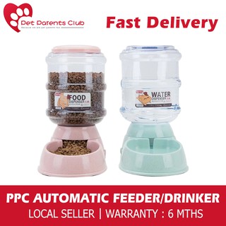 PPC Pets Automatic Food Feeder Water Dispenser Pet Bowls