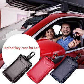 Leather Pocket Key Organizer Case with 6 Hooks Car Key Holder for Men