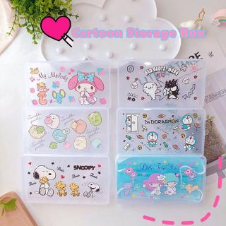NEW We Flower Sumikko Gurashi Snoopy Cartoon Masks Storage Box Fushigiboshi Doraemon Melody Case for Jewelry Small Accessories
