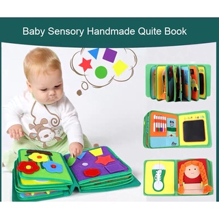 Baby Sensory cloth book early learning (Handmade)