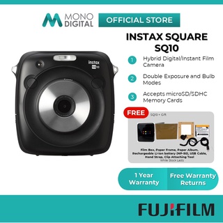 [Shop Malaysia] FUJIFILM Instax Square SQ10 Instant Camera with Dual Shutter Button Print & Edit Photo [Buy 1 Free 3]