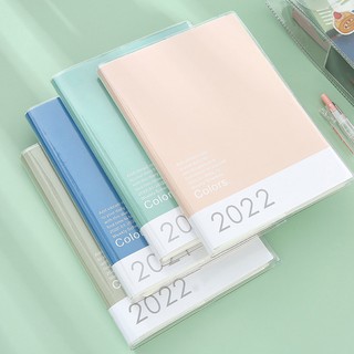 imoda Portable 2022 Planner Notebook Calendar Schedule Book Notepad Weekly Monthly Plan Work Book School Office Stationery