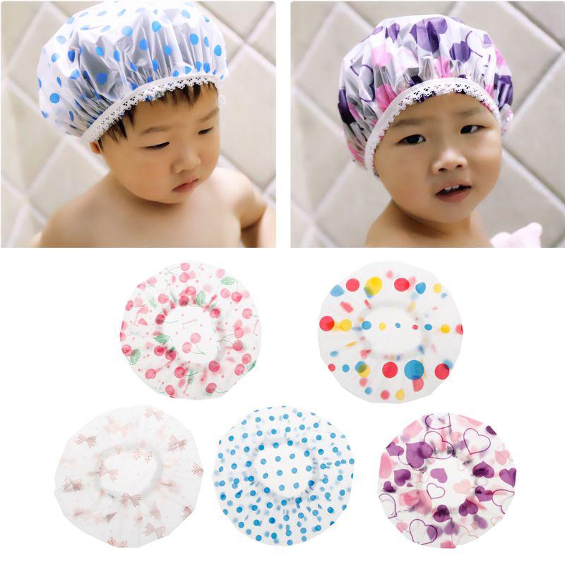 Baby Shower Cap Kids Bath Visor Hat Adjustable Shower Cap Protect Eyes Hair Wash Shield for Children