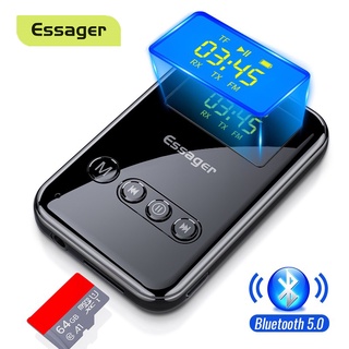 Essager Bluetooth 5.0 Transmitter Receiver 3.5mm Jack Aux Audio Wireless Adapter for PC TV Audio Adapter