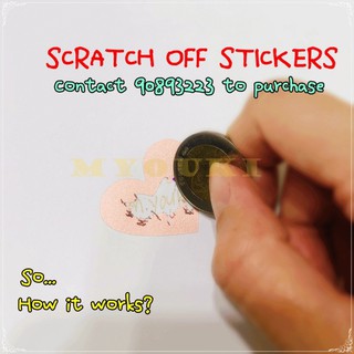 DIY Scratch Off Stickers (Local Supply)🇸🇬
