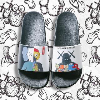 Sesame Street Kaws Slippers Couple fashion beach brand soft bottom indoor & outdoor wear antiskid slippers