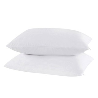 2pcs White Ultra-Soft Polyester waterproof pillow protector