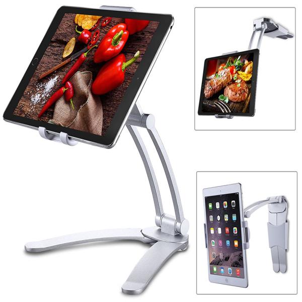 Kitchen Tablet iPad Stand Adjustable Holder Wall Mount for iPad Pro, Surface
