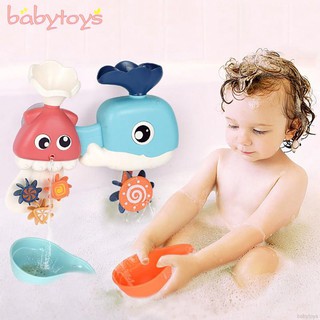 Baby Whale Octopus Windmill Bath Toys Children Cute Bathroom Cloud Play Squirt Water Spraying Shower Toys