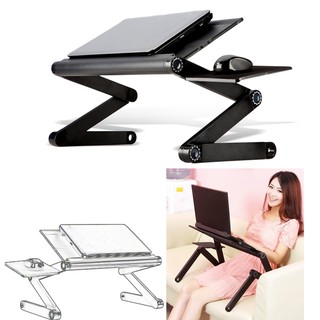 🌟EC🌟Portable Foldable Adjustable Laptop Desk Computer Table Stand Tray
