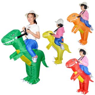 Kids Baby Inflatable Dinosaur T-REX Costume Toddler Halloween Christmas Fancy Dress Children Birthday Funny Costumes Gift Garden Play Toy