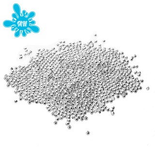 1000 pcs Silver Plated Smooth Round Spacers Beads 3mm