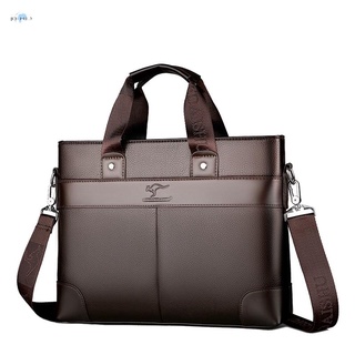 LINGZHIDAISHU Brand Business Men's Briefcase High-Quality Handbag Leather Men's Laptop Bag Messenger Bag Men Black