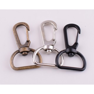 Metal Swivel Clasps 19mm Swivel Lobster Claw Clasp,Bronze/Black/Silver Trigger Snap Hook For Purse Handbag Hardware Supplies