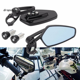 DP 2Pcs/Set 22mm Motorcycle Scooter Handle Bar End Rear View Mirror Replacements