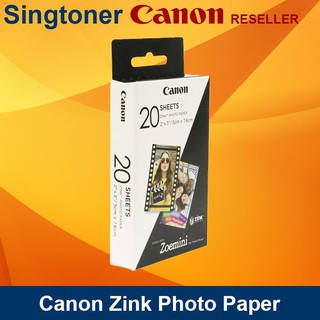 [Original] Canon Zink ZP-2030-20 Photo Paper 20 Sheets for PV-123 Printer