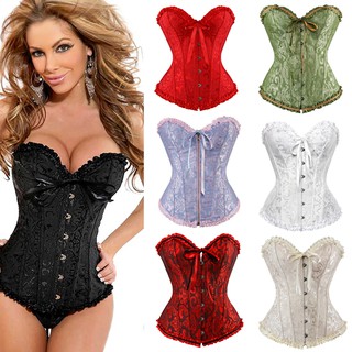 Sexy Women steampunk clothing gothic Plus Size Corsets Lace Up boned Overbust Bustier Waist Cincher Body shaper corselet