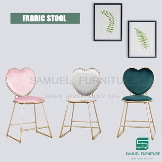 Minimalist Bedroom Makeup Stool Dressing Chair Nordic Style Restaurant Stool Fabric Stool