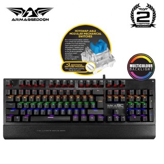 Armaggeddon MKA-9C Psycheagle Mechanical Gaming Keyboard with 12 Backlight Effects