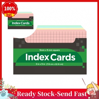 BET Lightweight Note Cards Ruled Index Writing Study Cards Eye-catching for Home