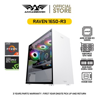 Armaggeddon Raven 1650-R3 Customized MATX Gaming PC With Ryzen 3 and GTX1650