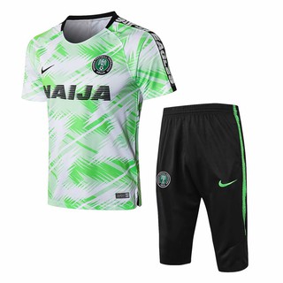 Sale Nigeria FIFA World Cup 18 Short soccer Training Suit Green training shirt