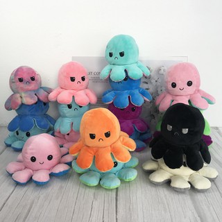 TIKTOK REVERSIBLE BIPOLAR Double-sided Octopus Doll Represents Small Emotions Octopus Doll Plushies Toy Christmas gift