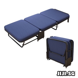 (JIJI.SG) YOUKO Premium Japanese 3-Fold Bed / Foldable / Mattress / Bed Frame