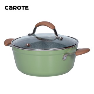 Carote Bio-green Non-Stick Casserole, Made With Cast Aluminum And America Whitford Coating, Suitable for All Stoves