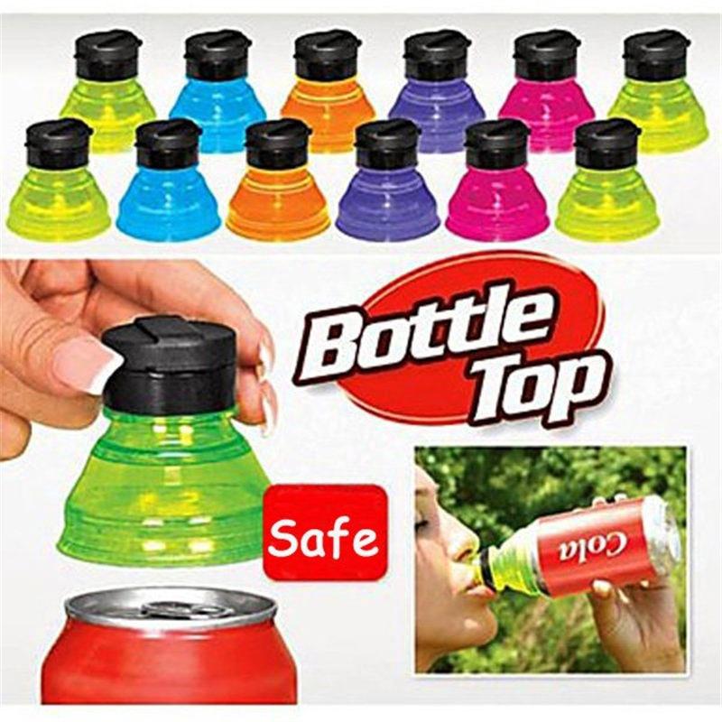 3/6Pcs Cans Opener Can Bottle Caps for Cool Fizz Coke Drink Lid Cap Reuse Tops