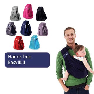 Cotton Baby Wrap Carrier Ring Sling Carrier Newborn Infant Adjustable Kangaroo Bag Backpack Carrier Nursing Cover Hand-Free