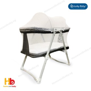 LUCKY BABY ROCKY 2-IN-1 BABY BEDSIDE CRIB