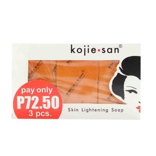 [INSTOCKS] Kojie San 100% Authentic Whitening Kojic Soap (3 bars x 65g) (1)
