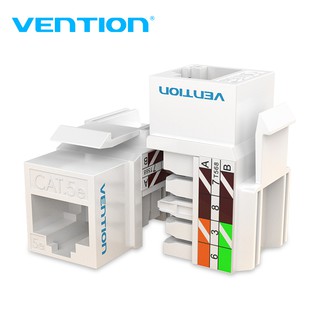 Vention CAT6 RJ45 UTP Keystone Jack 90/180 Degree No Punch-Down Tool Required Module Coupler