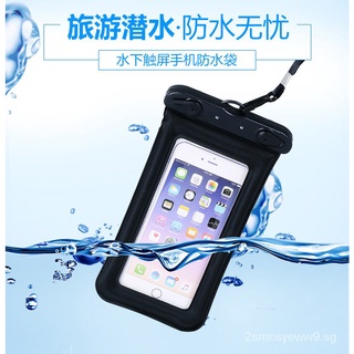 handphone sling bag pouch Seaside Touch Screen Mobile Phone Waterproof Bag Airbag Floating Swimming Water Photography Dust-Proof Bag Rafting Travel Supplies