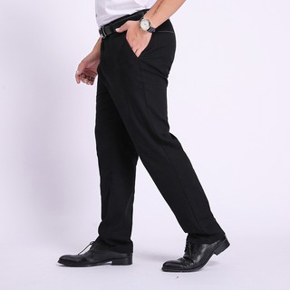 Plus size men's trousers pants big size black pants large size Formal pants business casual pants