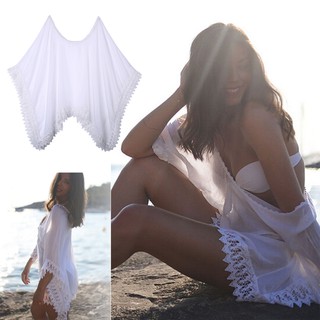 Crochet Lace Plus Size Women's Summer Beach Bikini Cover Up