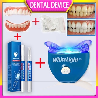 Upper and lower teeth simulation braces Whitening braces 2nd generation silicone simulation teeth Instant smile Denture braces Braces